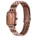 Sonata Festive Quartz Analog Brown Dial Brown Metal Strap Watch For Women