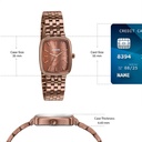 Sonata Festive Quartz Analog Brown Dial Brown Metal Strap Watch For Women