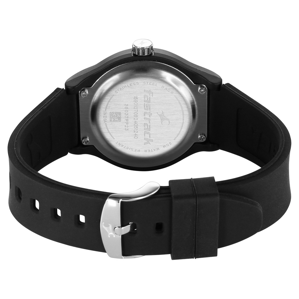 Fastrack Tees Urbanique Quartz Analog Green Dial Silicon Strap Watch For Girls
