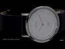 Titan Edge Quartz Analog White Dial Blue Leather Strap Watch For Men