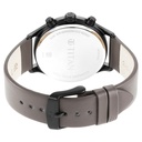 Titan Neo Silver Quartz Multifunction Leather Strap Watch for Men