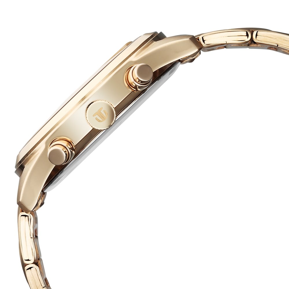 Titan Classique Neo Splash Analog with Cream Dial Carnation Gold Stainless Steel Strap Watch for Men