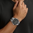 Titan Men's Timeless Style Watch: Refined Anthra Dial and Metal Strap