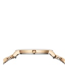 Titan Edge Melange Quartz Analog White Dial Pink Steel & Ceramic Strap Watch For Women