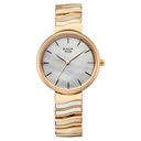Titan Raga Power Pearls Quartz Analog Mother of Pearl Dial Rose Gold Metal Strap Watch For Women
