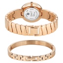 Titan Raga Power Pearls Quartz Analog Mother of Pearl Dial Rose Gold Metal Strap Watch For Women
