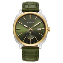 Titan Classique Suave Analog with Green Dial Green Leather Strap Watch for Men