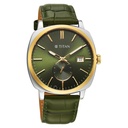Titan Classique Suave Analog with Green Dial Green Leather Strap Watch for Men