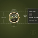 Titan Classique Suave Analog with Green Dial Green Leather Strap Watch for Men