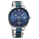 Titan Classique Suave Analog with Blue Dial Silver and Blue Stainless Steel Strap Watch for Men