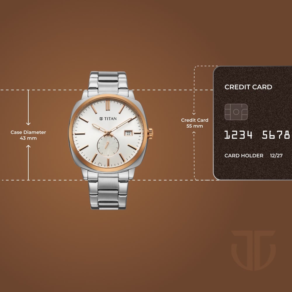 Titan Classique Suave Analog with Silver Dial Silver Stainless Steel Strap Watch for Men