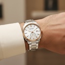 Titan Classique Suave Analog with Silver Dial Silver Stainless Steel Strap Watch for Men