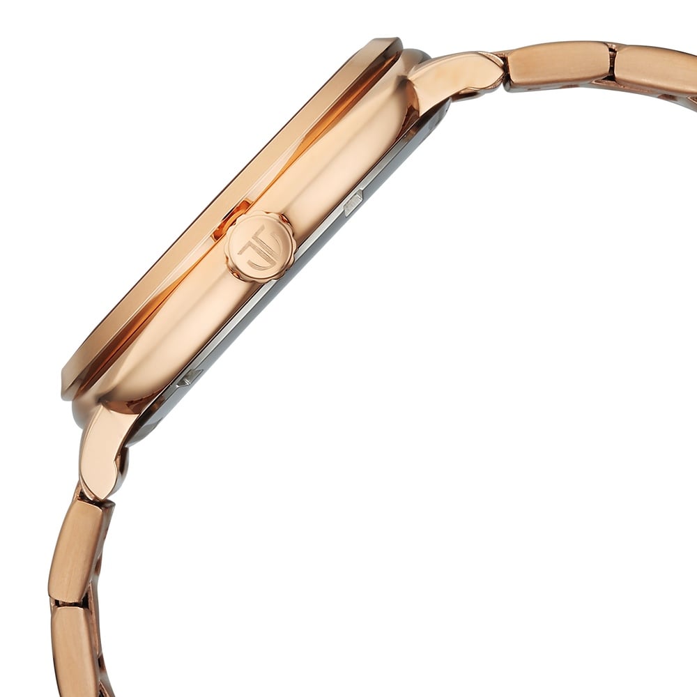 Titan Classique Suave Analog with Brown Dial Rose Gold Stainless Steel Strap Watch for Men