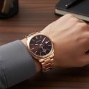 Titan Classique Suave Analog with Brown Dial Rose Gold Stainless Steel Strap Watch for Men