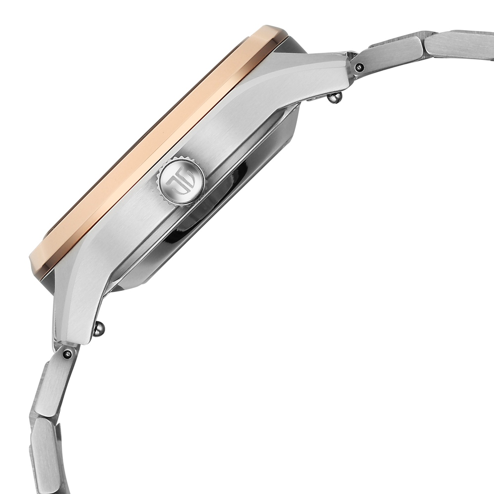 Titan Astral Concealed Automatic Analog with Silver White Dial Stainless Steel Strap Watch for Men