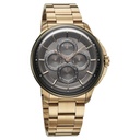 Titan Classique Four Eye Multifunction Analog with Anthracite Dial Carnation Gold Stainless Steel Strap Watch for Men
