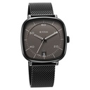 Titan Neo Curve Quartz Analog with Date Anthracite Dial Black Stainless Steel Strap Watch for Men