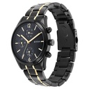 Titan Black and Gold Anthracite Dial Analog Stainless Steel Strap watch for Men