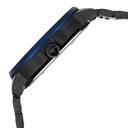 Fastrack Street Opulence Quartz Sun Moon Multifunction Blue Dial Black Stainless Steel Strap Watch For Guys