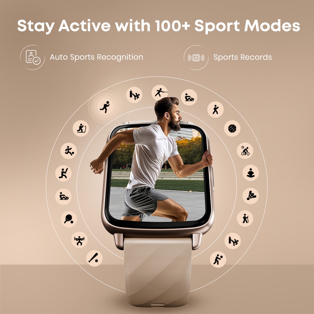 Fastrack Jupiter S1 Smartwatch comes with 4.64 cm TFT Display with 240*284 Pixel Resolution, AI Voice Assistant,