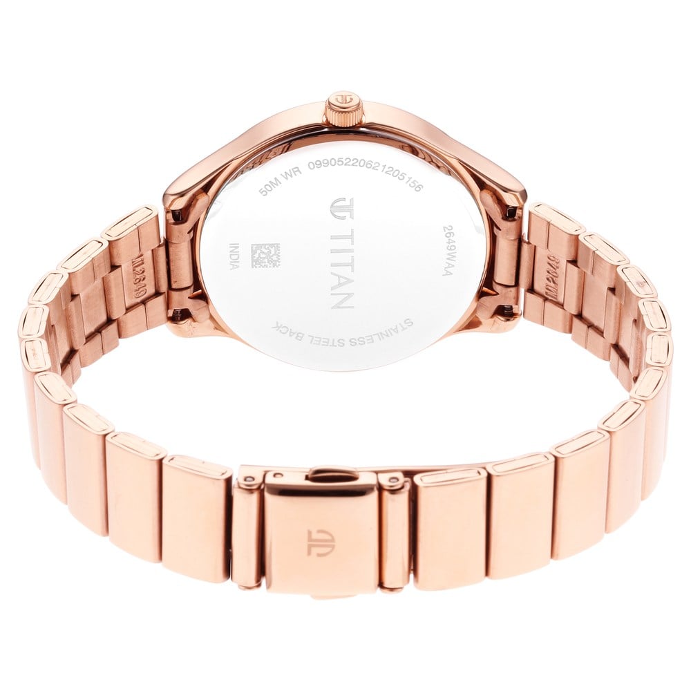 Titan Workwear Silver Dial Women Watch With Stainless Steel Strap