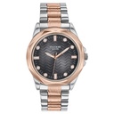 Poze By Sonata Quartz Analog Black Dial Two Toned Metal Strap Watch For Men