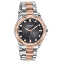 Poze By Sonata Quartz Analog Black Dial Two Toned Metal Strap Watch For Men