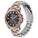 Poze By Sonata Quartz Analog Black Dial Two Toned Metal Strap Watch For Men