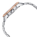 Poze By Sonata Quartz Analog Black Dial Two Toned Metal Strap Watch For Men