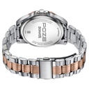 Poze By Sonata Quartz Analog Black Dial Two Toned Metal Strap Watch For Men