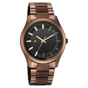 Fastrack Wild Quartz Analog Black Dial Brown Metal Strap Watch For Guys