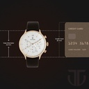 Titan Quartz Multifunction White Dial Leather Strap Watch for Men