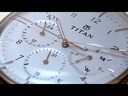 Titan Quartz Multifunction White Dial Leather Strap Watch for Men