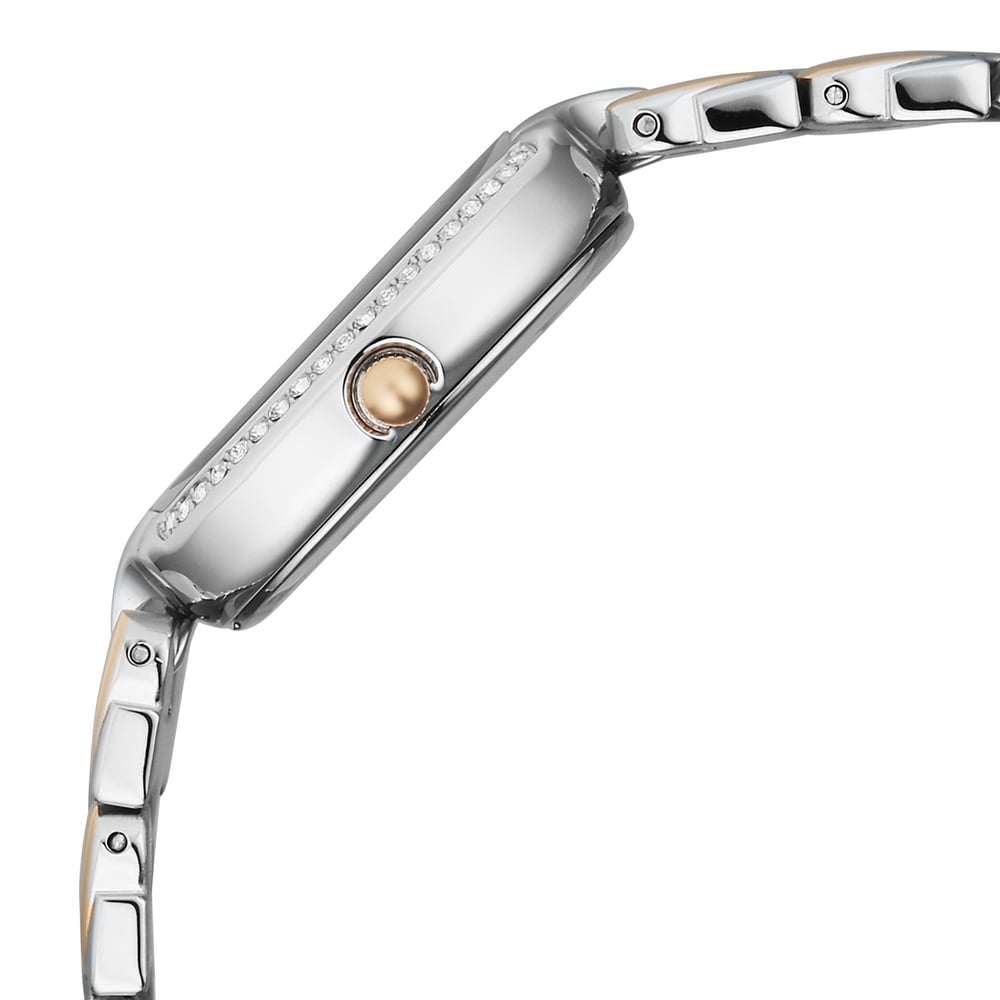 Titan Raga Showstopper Quartz Analog Silver Dial Two Toned Metal Strap Watch For Women