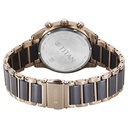 Titan Classique Ceramic Fusion Men's Multi-Function Watch with Glossy Steel Case & Mineral Crystal
