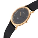 Titan Edge Quartz Analog Anthracite Dial Black Leather Strap Watch For Men
