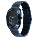 Fastrack UFO Quartz Multifunction Black Dial Blue Stainless Steel Strap Watch For Guys