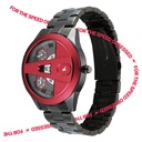 Fastrack Overdrive Chronograph Micromotor Grey Dial Grey Stainless Steel Strap Watch For Guys