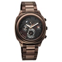 Fastrack Kronos Guys Chronograph Watch With Date Black Dial & Brown Stainless Steel Strap