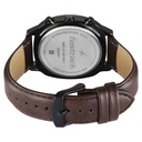 Fastrack Kronos Guys Chronograph Watch With Date Black Dial & Brown Leather Strap