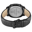 Fastrack Kronos Guys Chronograph Watch With Date Black Dial & Black Leather Strap