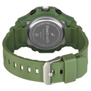 Fastrack Streetstyle Quartz Digital Black Dial Green PU Strap Watch For Guys