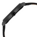 Fastrack Stunners Quartz Analog Black Dial Black Leather Strap Watch For Guys