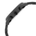 Titan Men's Metropolitan Charm: Men's Multifunctional Black Watch with Metallic Accents