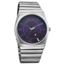 Fastrack Stunners Quartz Analog Purple Dial Silver Stainless Steel Strap Watch For Guys
