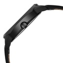Fastrack Stunners Quartz Analog Black Dial Black Leather Strap Watch For Guys