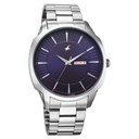 Fastrack Stunners Quartz Analog Purple Dial Silver Stainless Steel Strap Watch For Guys