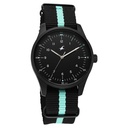 Fastrack Stunners Quartz Analog Black Dial Two Toned Nylon Strap Watch For Guys