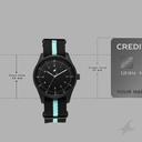 Fastrack Stunners Quartz Analog Black Dial Two Toned Nylon Strap Watch For Guys