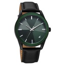 Fastrack Stunners Quartz Analog Green Dial Black Leather Strap Watch For Guys